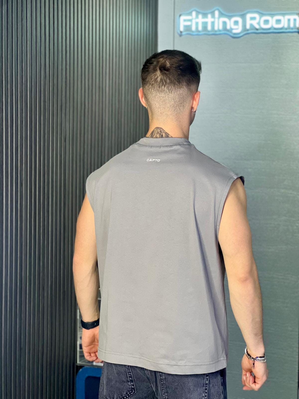 T-shirt Smanicata Capto Ferro 100% cotone