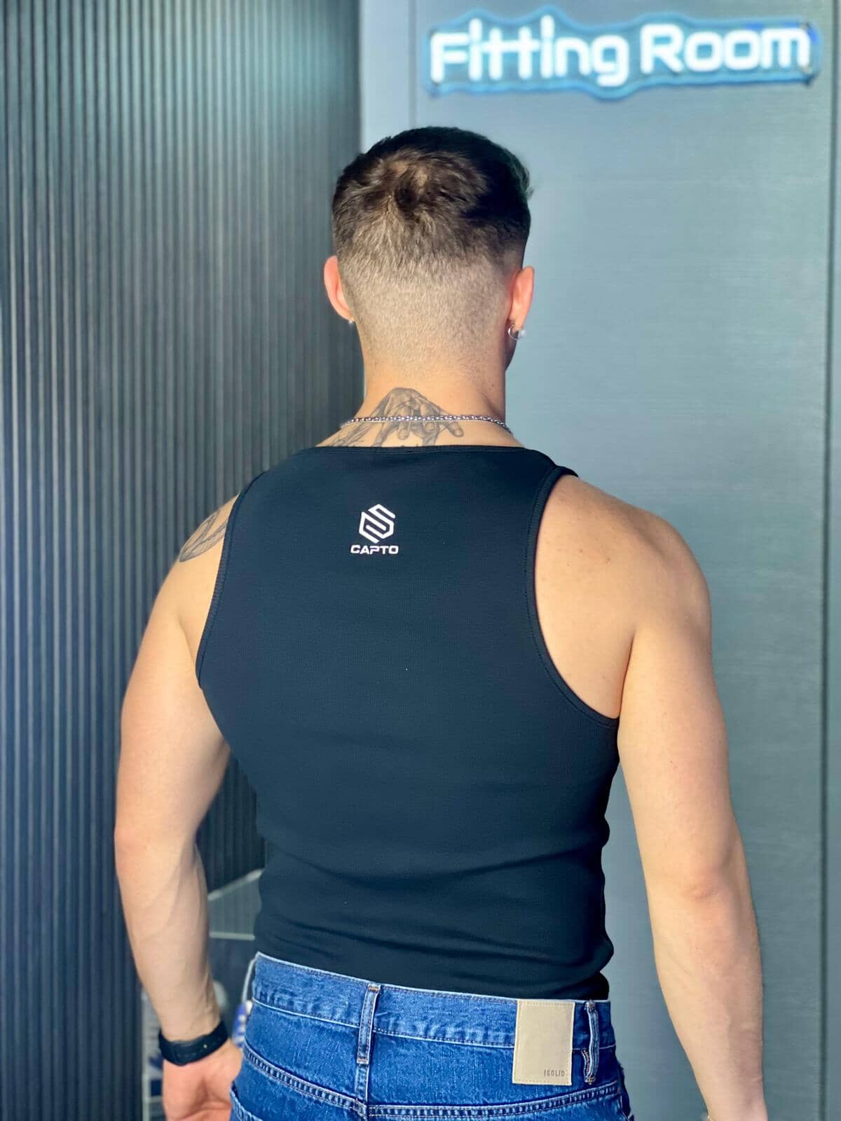 Box 2 Canotte costina CAPTO White/Black