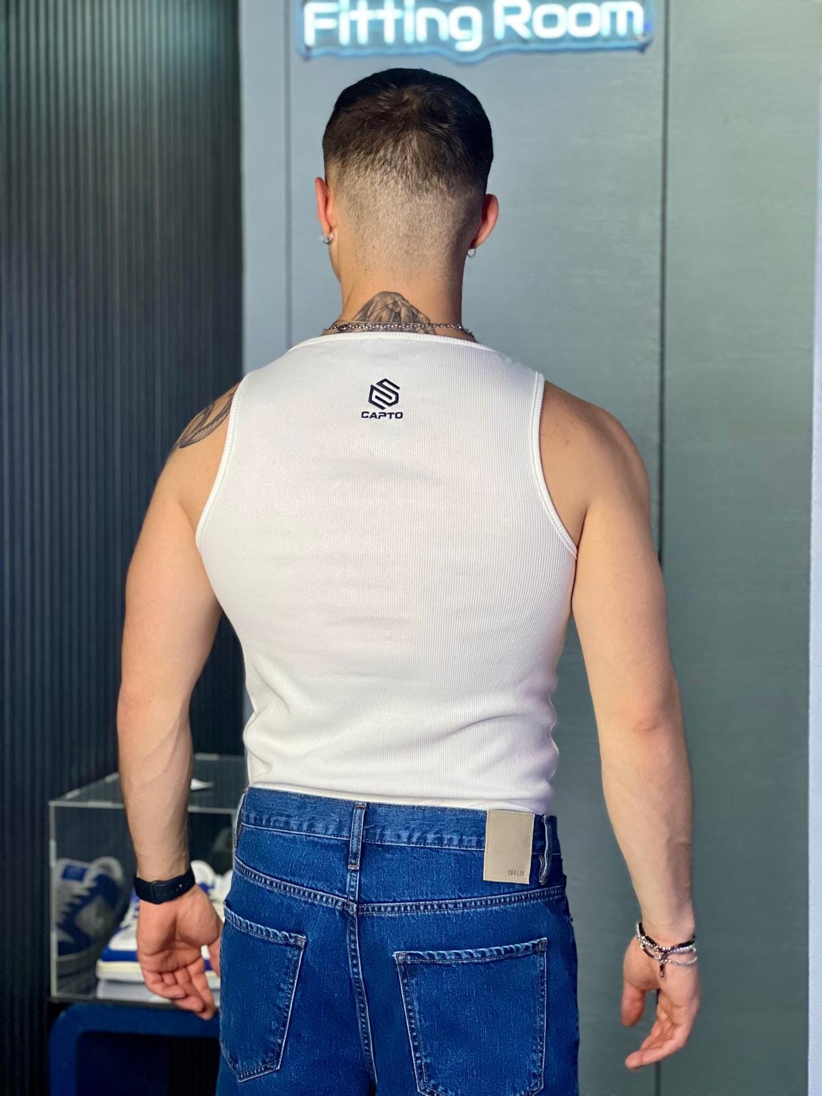 Box 2 Canotte costina CAPTO White/Black