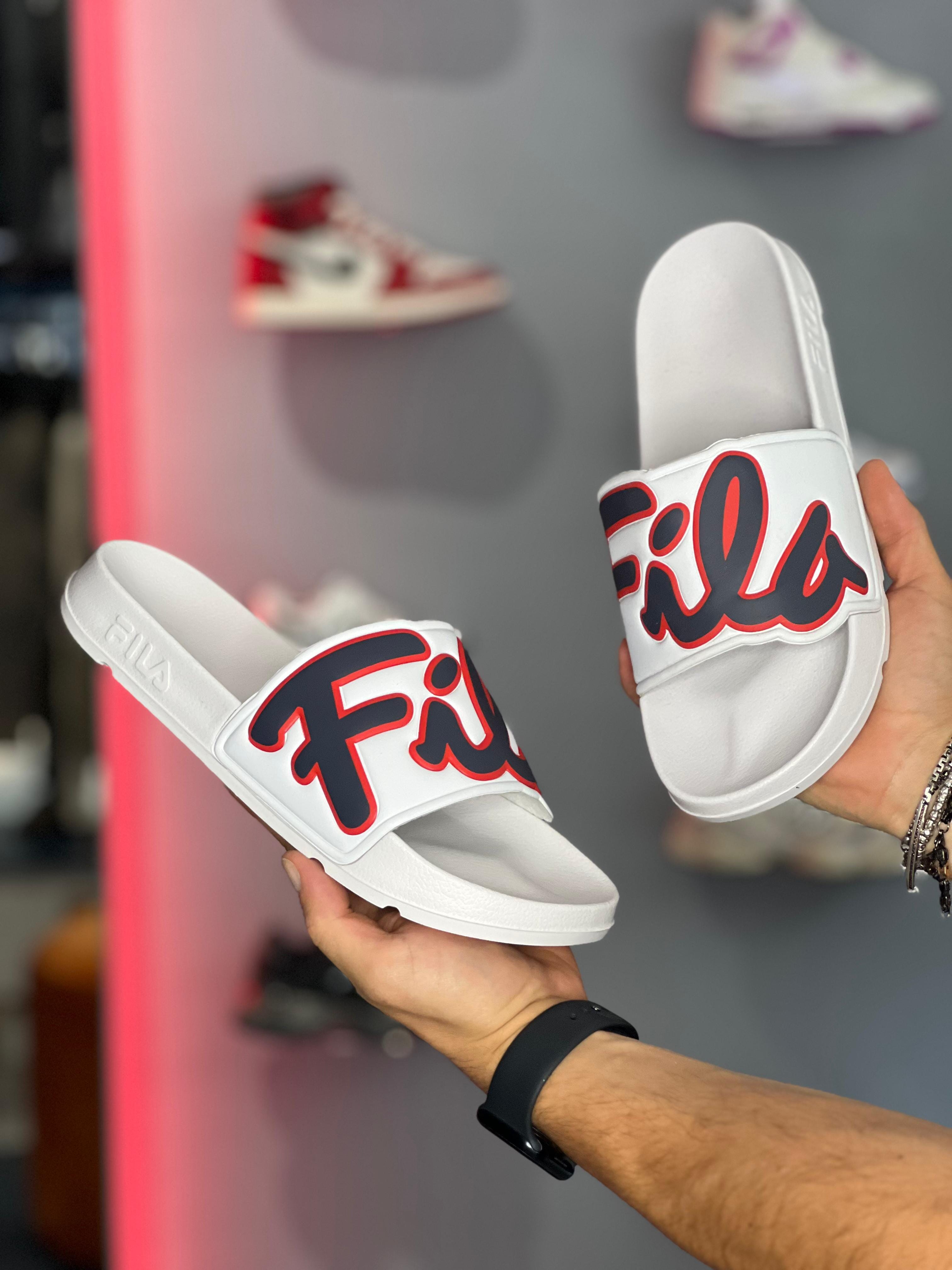 Ciabatta Fila footwear scritto bianca