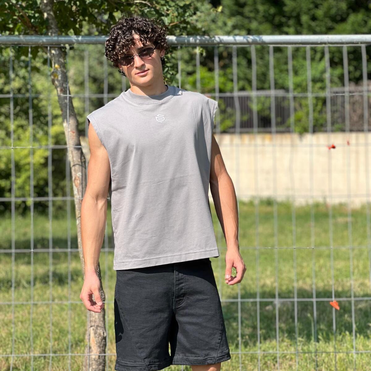 T-shirt Smanicata Capto Ferro 100% cotone