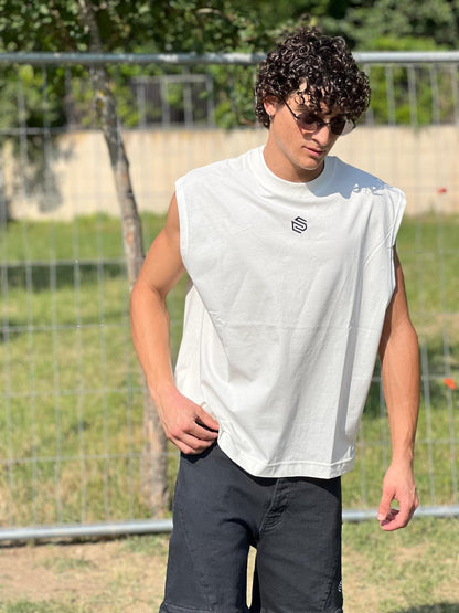 T-shirt Smanicata Capto white 100% cotone