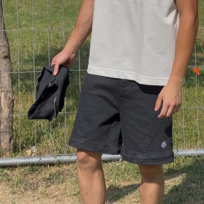 CAPTO Short – Denim modulabile Black