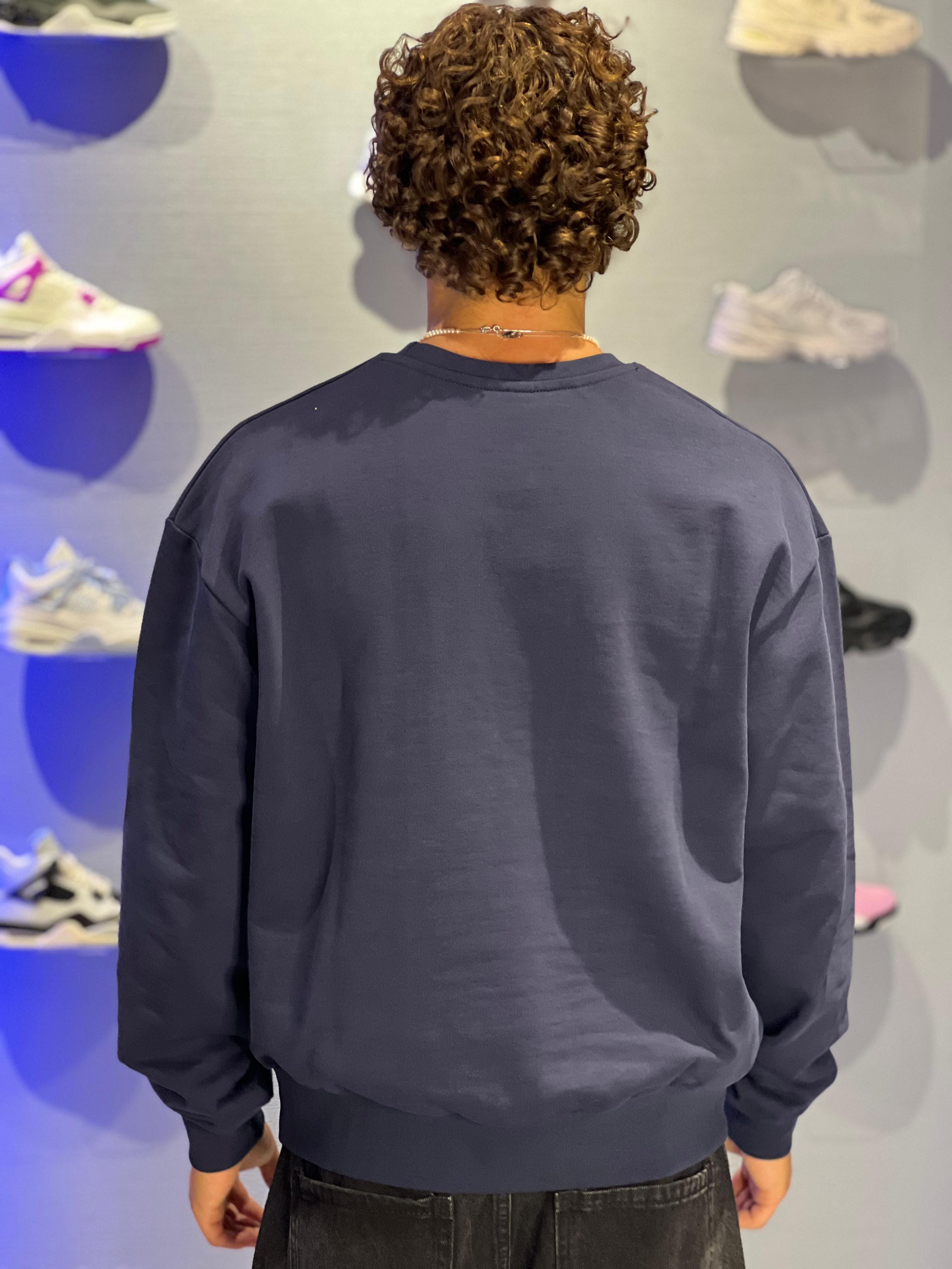 Felpa Capto Blu – 100% Cotone Garzato