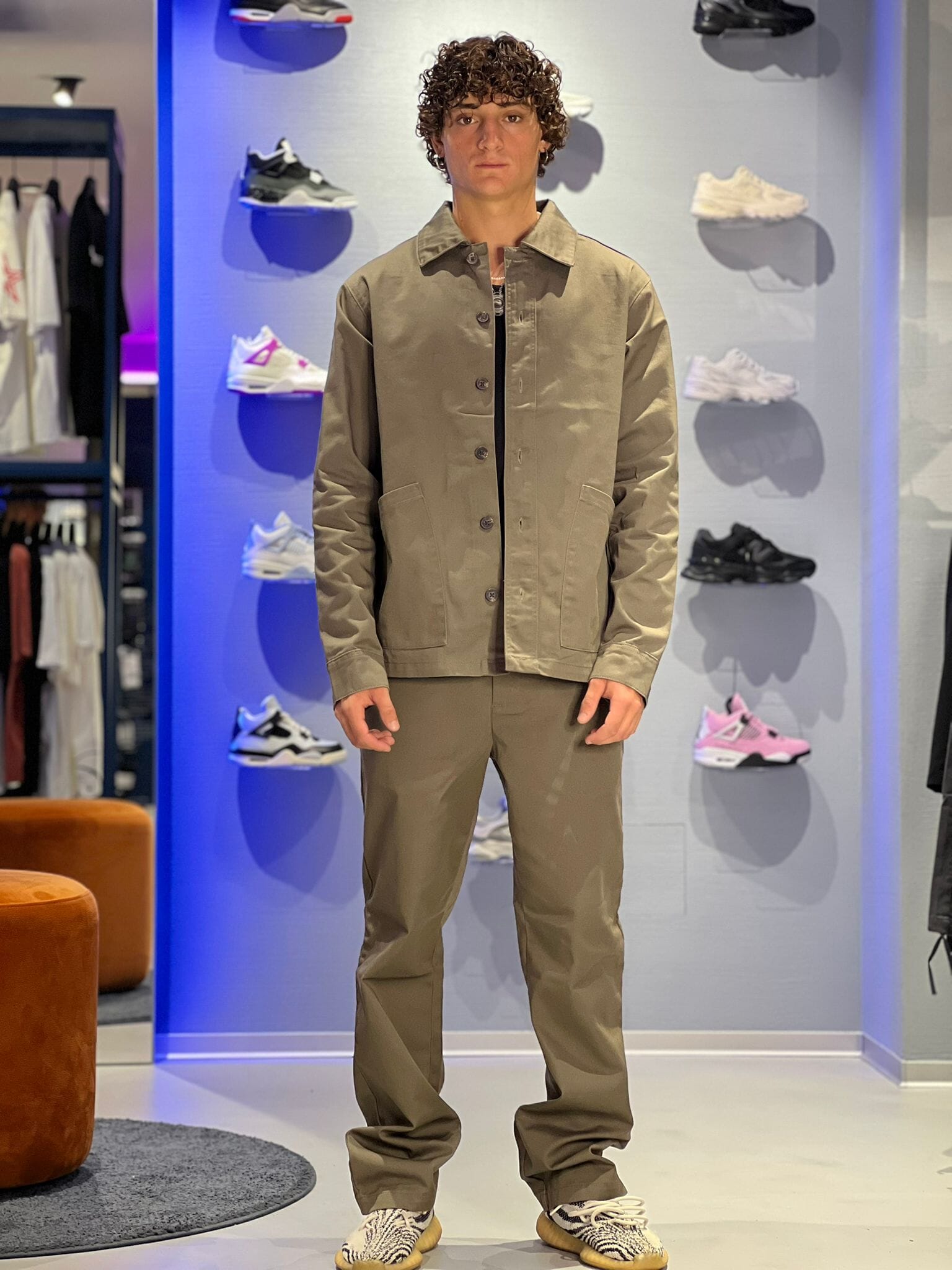 Pantalone classico Solid fango