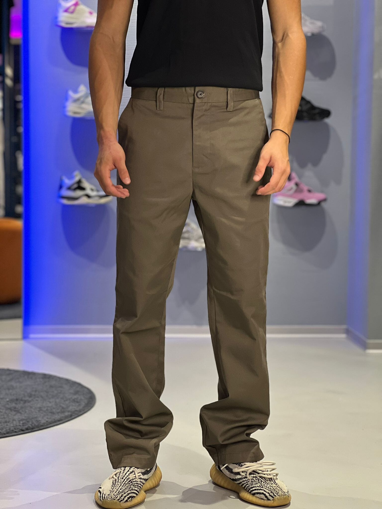 Pantalone classico Solid fango