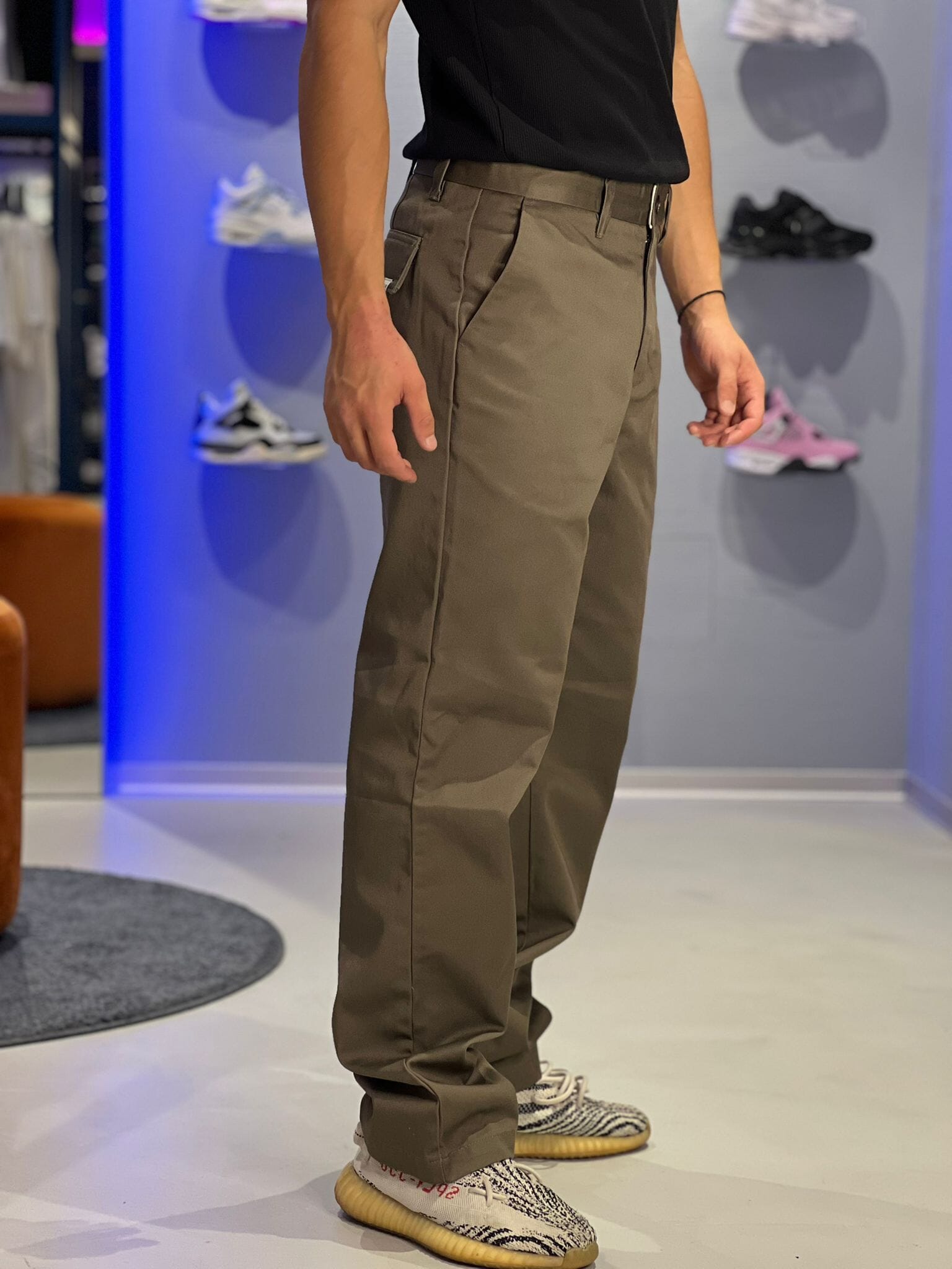 Pantalone classico Solid fango