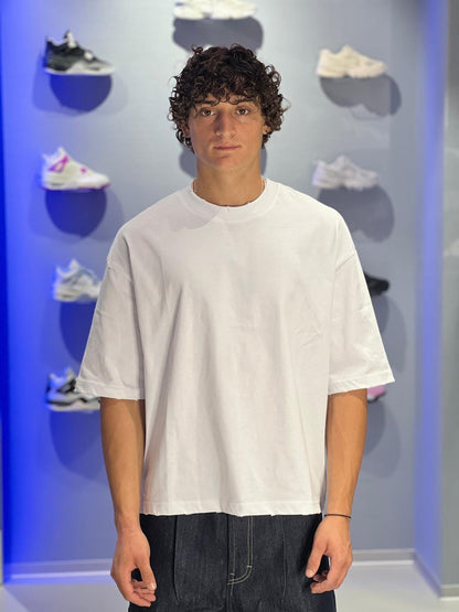 T-shirt Crop Bianca Unisex