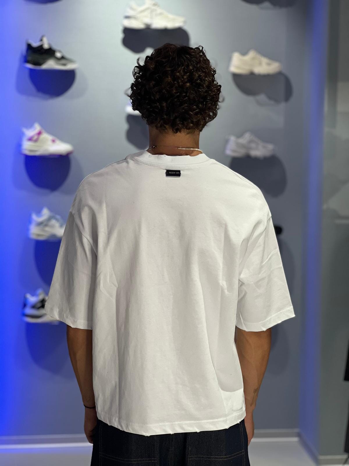 T-shirt Crop Bianca Unisex