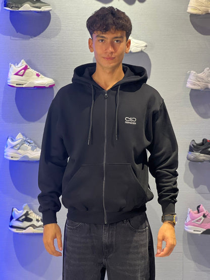 Felpa Propaganda Logo Embroidery Nera