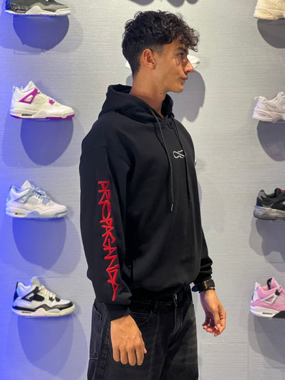 Felpa Propaganda Script Embroidery Nera