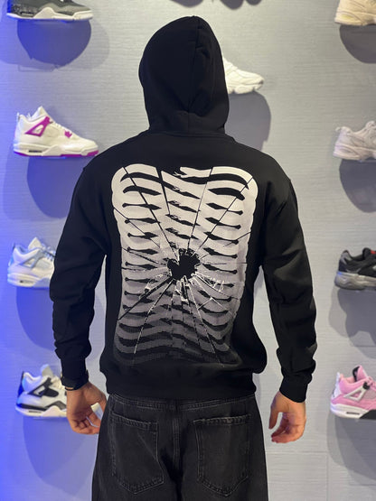 Felpa Propaganda Ribs Glass Nero