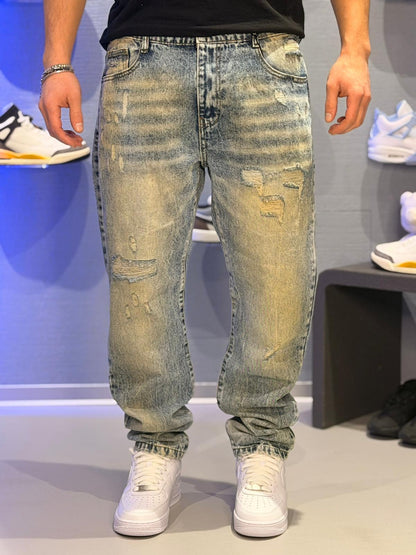 Jeans regular fit stone washed