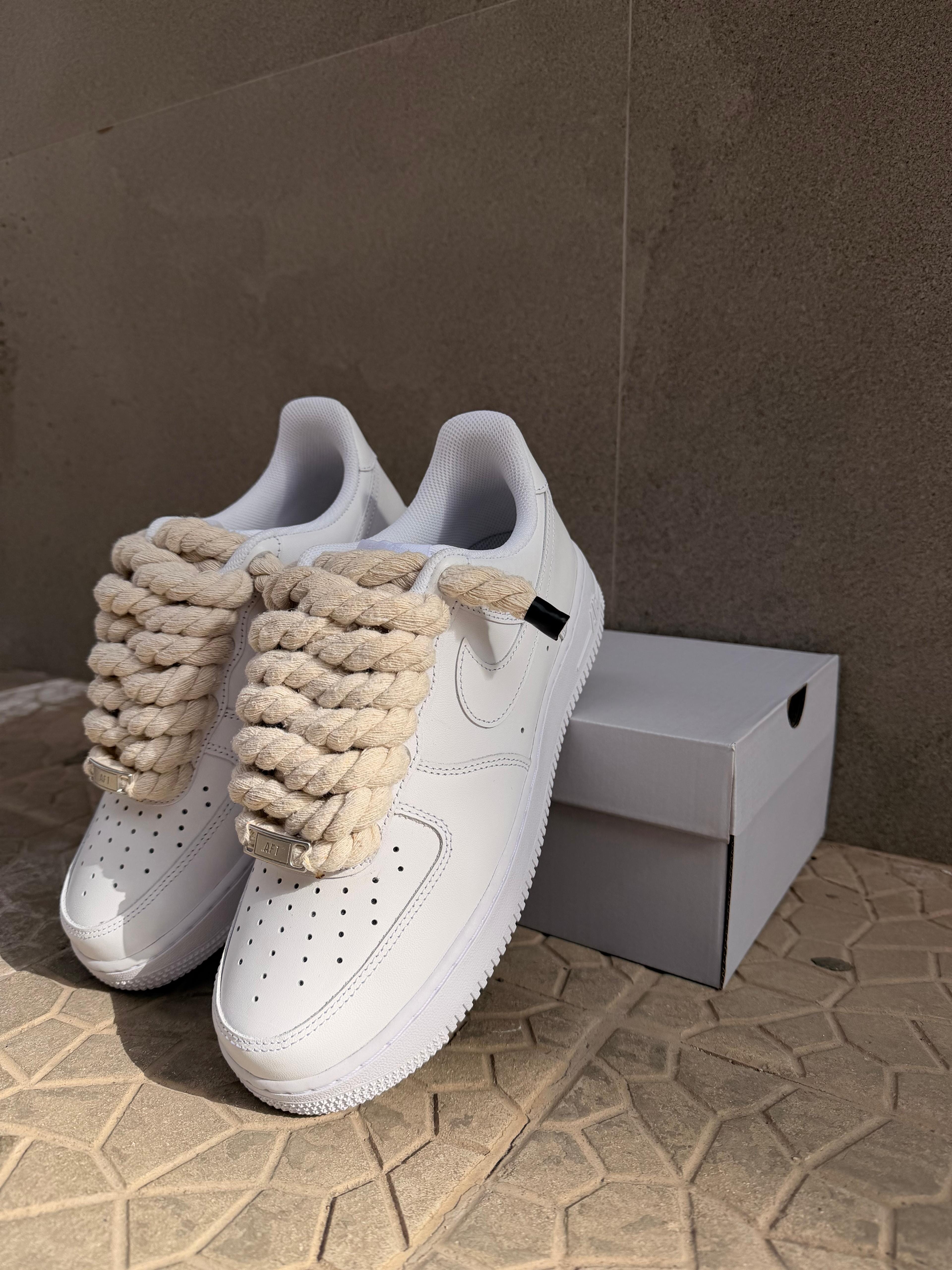 Nike air force 1  + laccio in corda custom