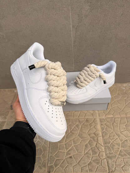 Nike air force 1  + laccio in corda custom