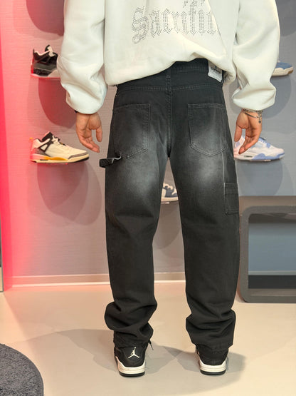 Jeans Straight Fit Raid Nero Cianotic