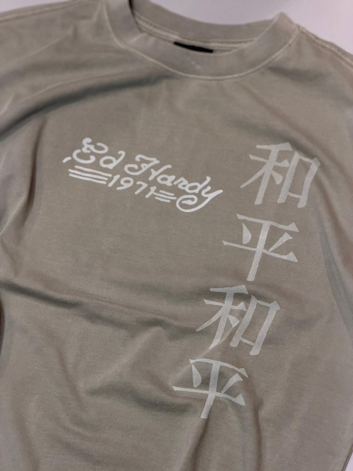 T-shirt Ed Hardy Washed Snake Charmer Green