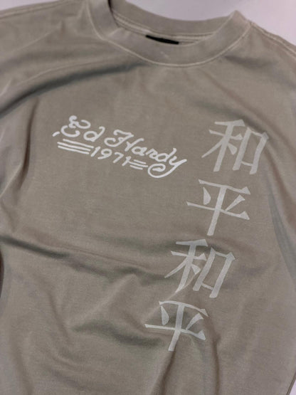 T-shirt Ed Hardy Washed Snake Charmer Green