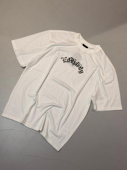 T-shirt Ed Hardy Faded Gothic Skull White