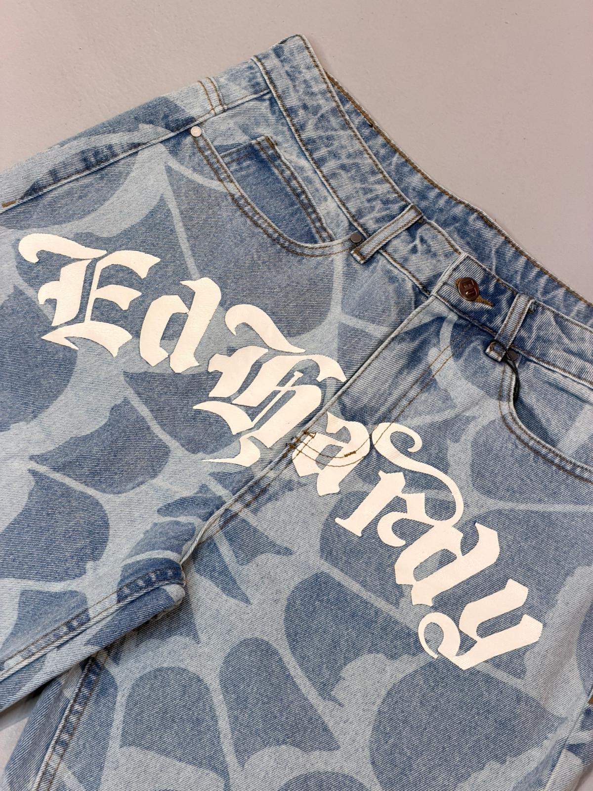 Short Ed Hardy Gothic Cobweb