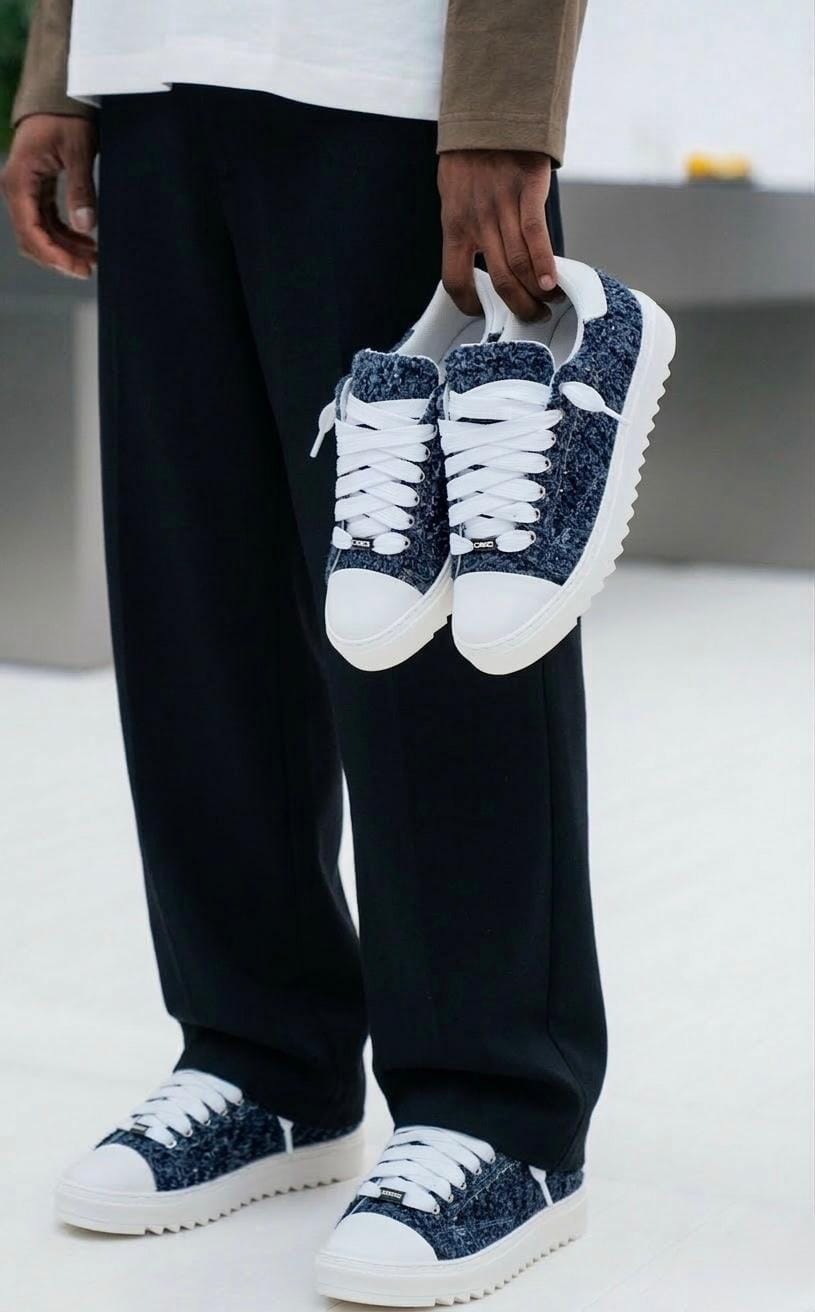 Sneakers CR03 Veritas – Denim Bouclé