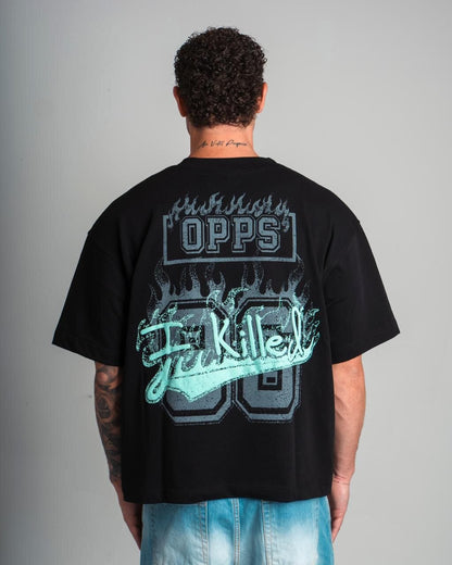 T-shirt Boxy Tee Opps Nera