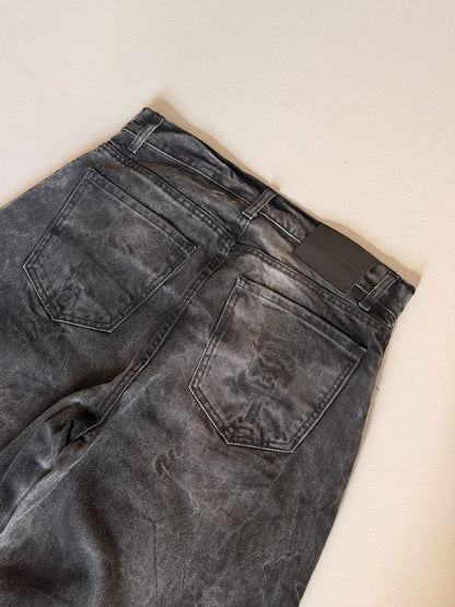 Jeans Balloon marmorizzato nero