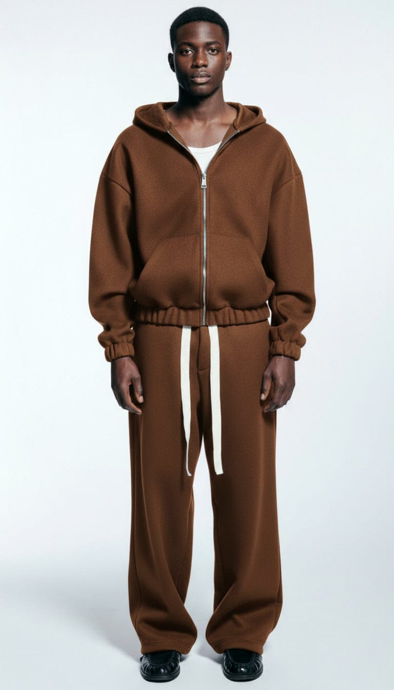 Coordinato Tuta Lana Hydo Big Boi Caffè