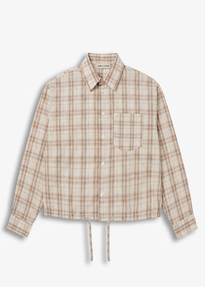 Camicia Check Minimal Couture Beige