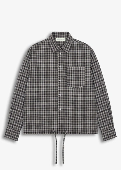 Camicia Check Minimal Couture Nera