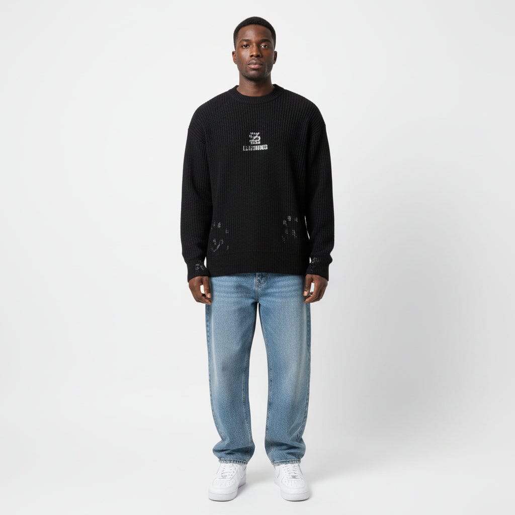 Maglione Nero con logo