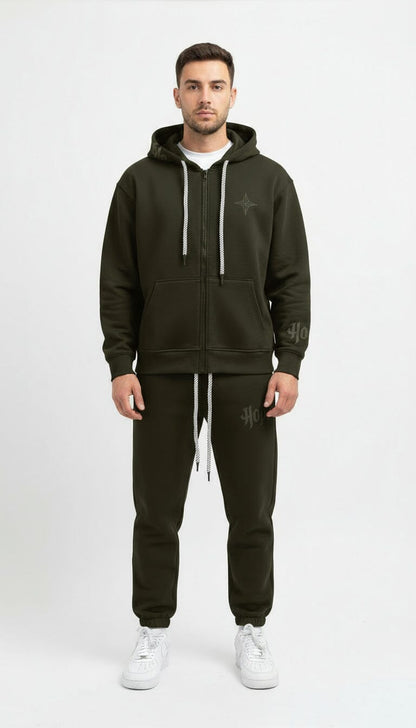 Coordinato Green “Hope” da uomo – Regular fit