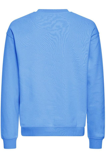 Felpa SOLID girocollo basic celeste