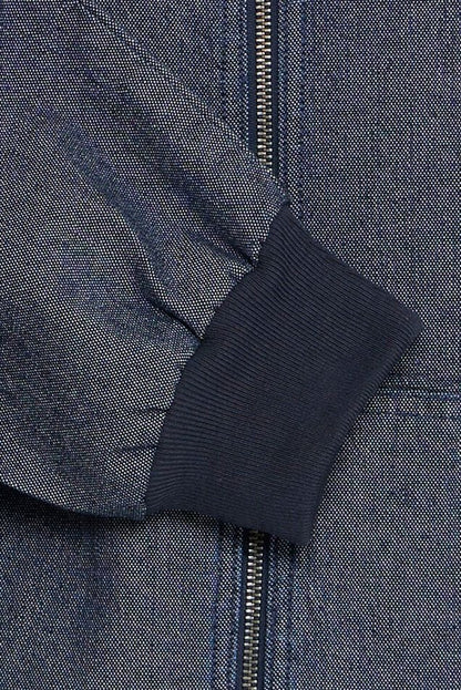 Giacca Denim SOLID con cappuccio e zip