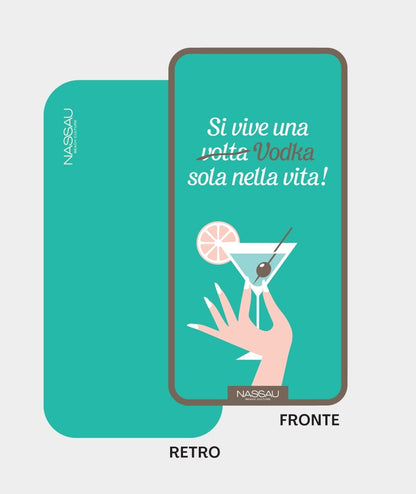 Nassau Beach Culture Telo Mare in microfibra Si vive una vodka sola Unisex